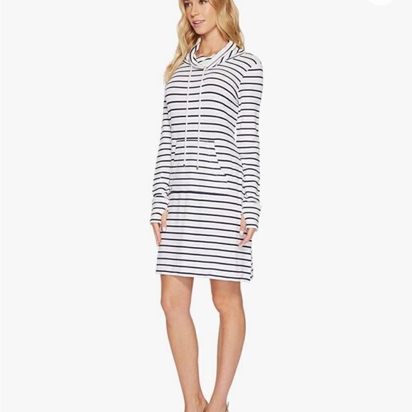 Lilly Pulitzer Hillary Popover White Striped Long Sleeve Sailor XXS NWT $158 - Picture 3 of 7